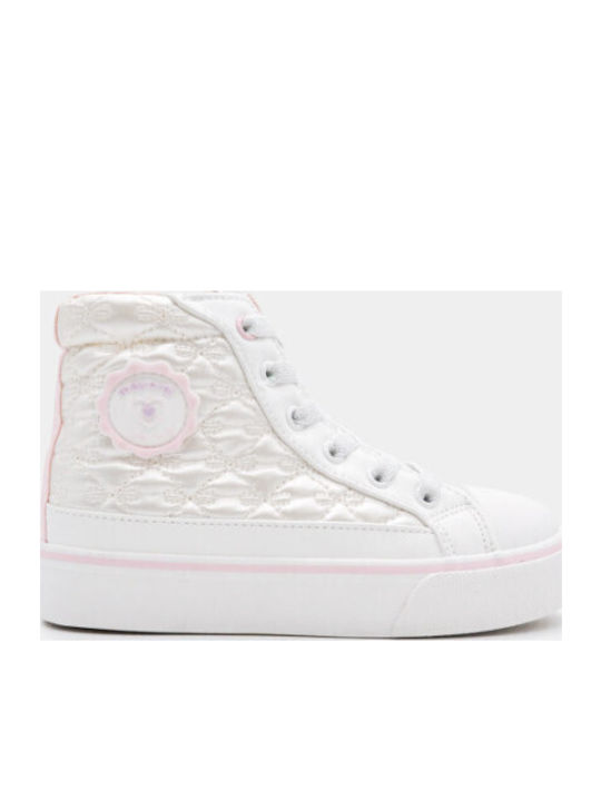 Kids White Ankle Boots