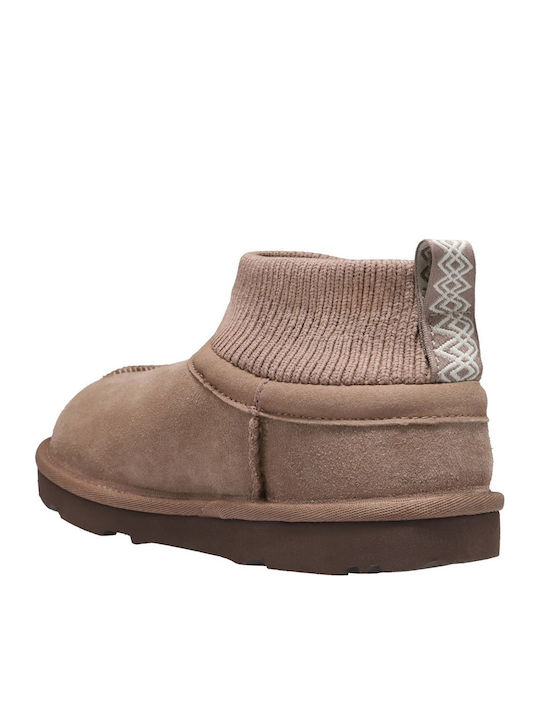 Classic Ultra Wildleder Kinderstiefel Braun