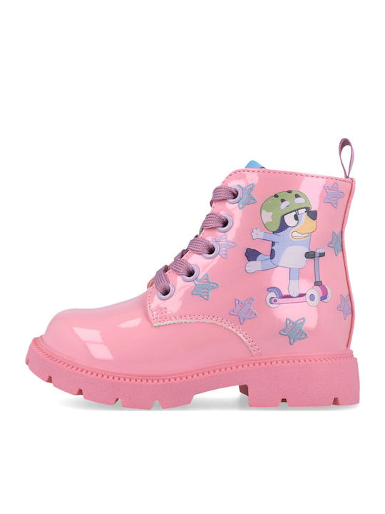 Kinderstiefel aus Lackleder Rosa 251861-A032