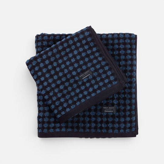 Nef-Nef Homeware Πετσέτα Σώματος Regard 70x140εκ. Petrol Blue Βάρους 550gr/m²