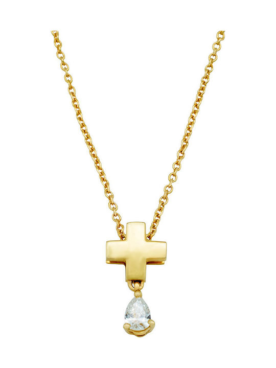 Savvas Design Χρυσός Σταυρός 18Κ