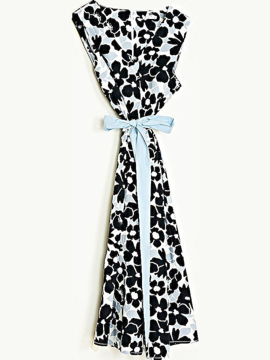 Summer Midi Shirt Dress Black