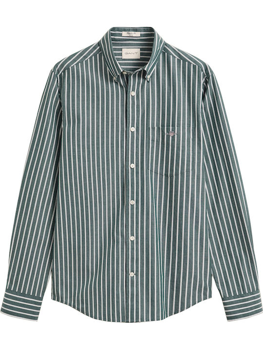 Long Sleeve Striped Shirt Birch Green