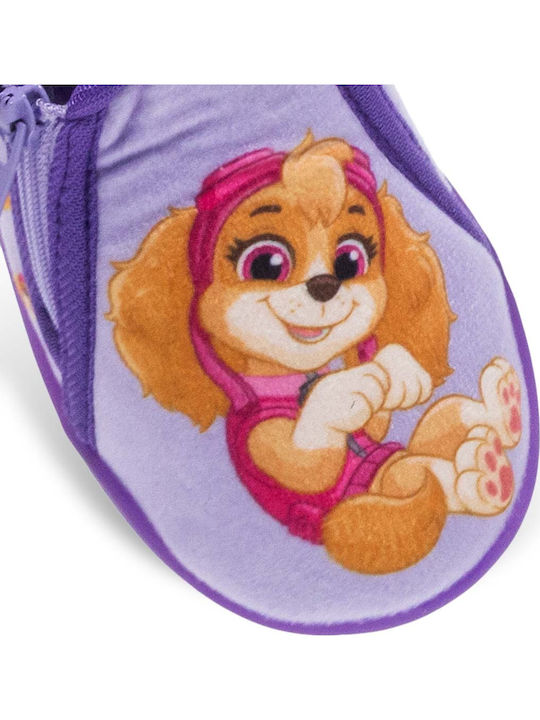 Frozen Kinderhausschuhe Stiefel Flieder