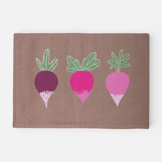 Nef-Nef Homeware Radish Tischsets Stoff Braune 48x33cm
