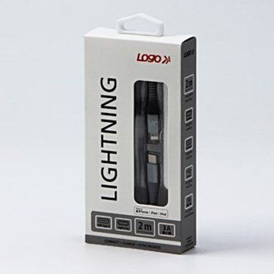 Logo Collection USB-C zu Lightning Kabel Gray 2m