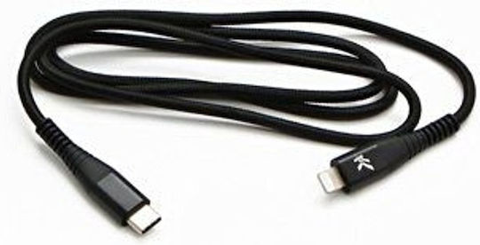 Logo Collection USB-C zu Lightning Kabel Schwarz 1m