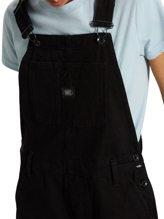 Women's Denim Dungarees Black Rinse