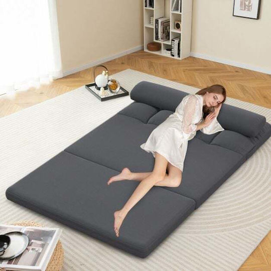 Vielseitiger Sitzsack & Pouf Couch Dunkelgrau