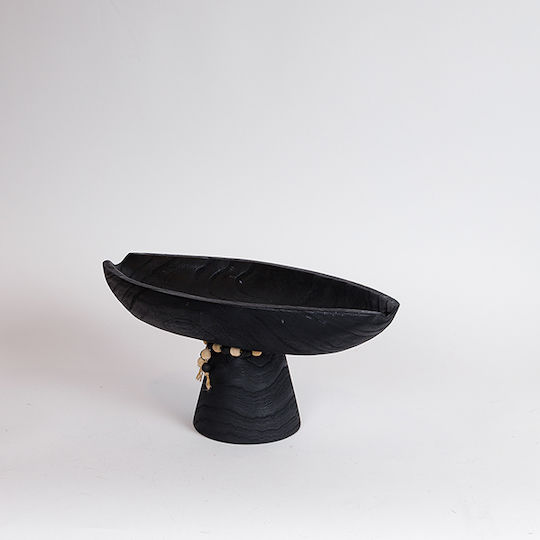 Eurolamp Decorative Black Platter 41x20x18cm