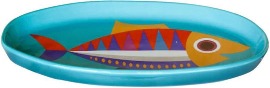 Kitsch Kitchen Πορσελάνης Μπλε 35x18x2.5εκ.
