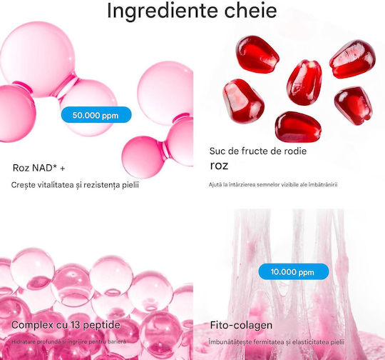 Eqqualberry Nad+ Cremă de Față Anti-îmbătrânire și Reconstrucție 24 Ore împotriva Roșeții cu Colagen și Niacinamidă 50ml
