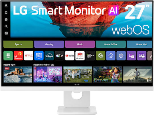 LG 27U731SB-W IPS HDR Smart Monitor 27" 4K 3840x2160 with Response Time 5ms GTG White