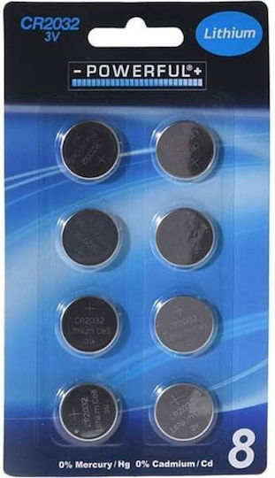 EverActive Batterien Lithium für Uhren CR2016 / CR2025 / CR2032 3V 8Stück