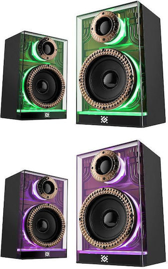 Defender Futuro Wireless Computer Speakers 2.0 with Bluetooth and 10W Power Black