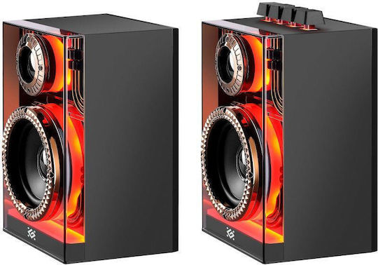 Defender Futuro Wireless Computer Speakers 2.0 with Bluetooth and 10W Power Black