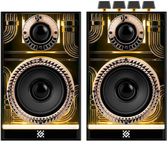 Defender Futuro Wireless Computer Speakers 2.0 with Bluetooth and 10W Power Black
