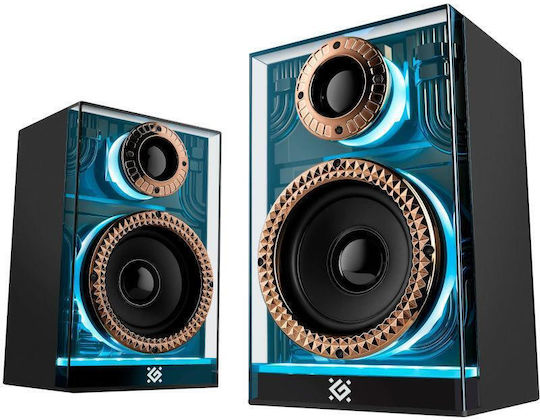 Defender Futuro Wireless Computer Speakers 2.0 with Bluetooth and 10W Power Black