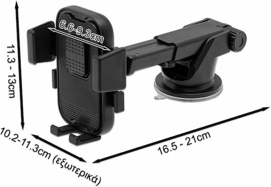 Handyhalterung Auto Klappbar Drehbare Saugnapf Schwarze Hds-098 Gubeako