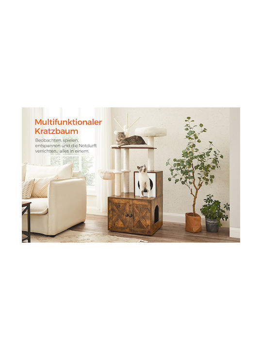 Feandrea Scratching Post Brown 58x50x140cm