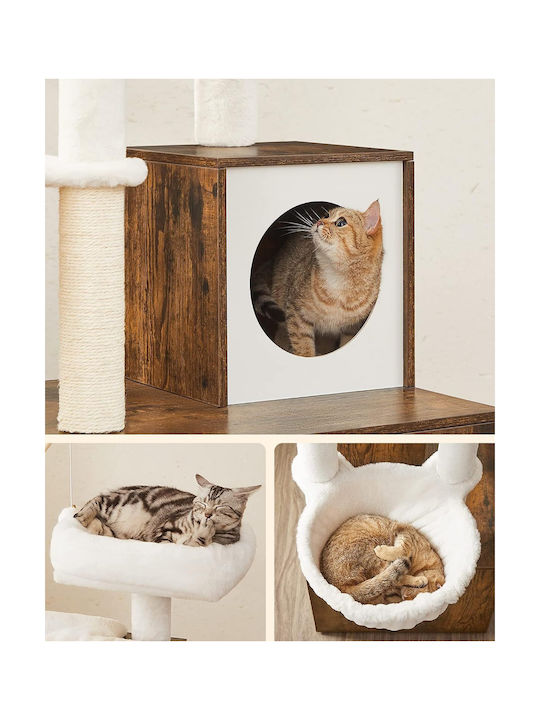 Feandrea Scratching Post Brown 58x50x140cm