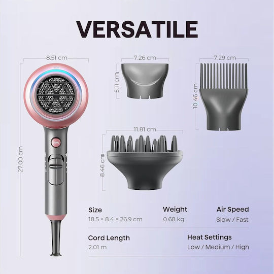Wavytalk Ionic Hair Dryer with Diffuser 1875W