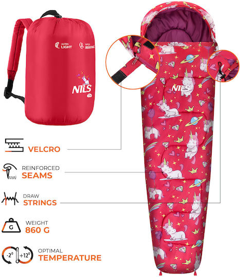 Nils Sleeping Bag Παιδικό Καλοκαιρινό Unicorns