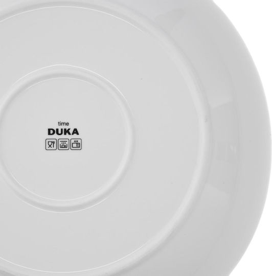 Duka Σαλατιέρα από Πορσελάνη Λευκή 30cm