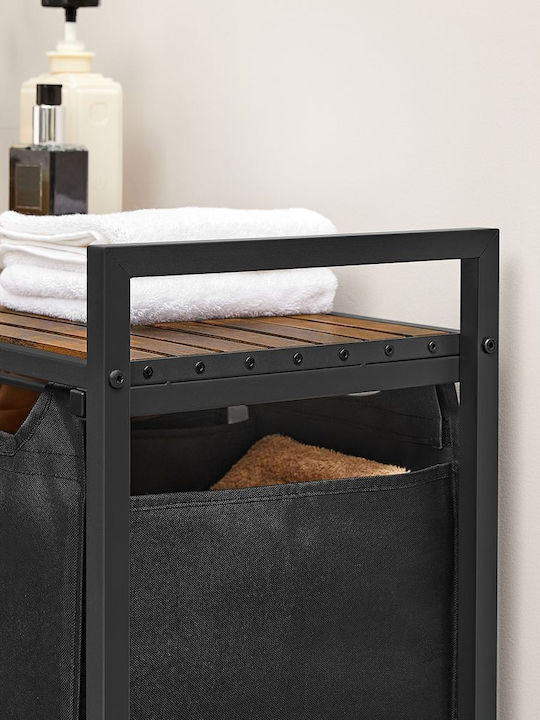 Vasagle Fabric Laundry Basket 114lt 93x33x72cm Brown