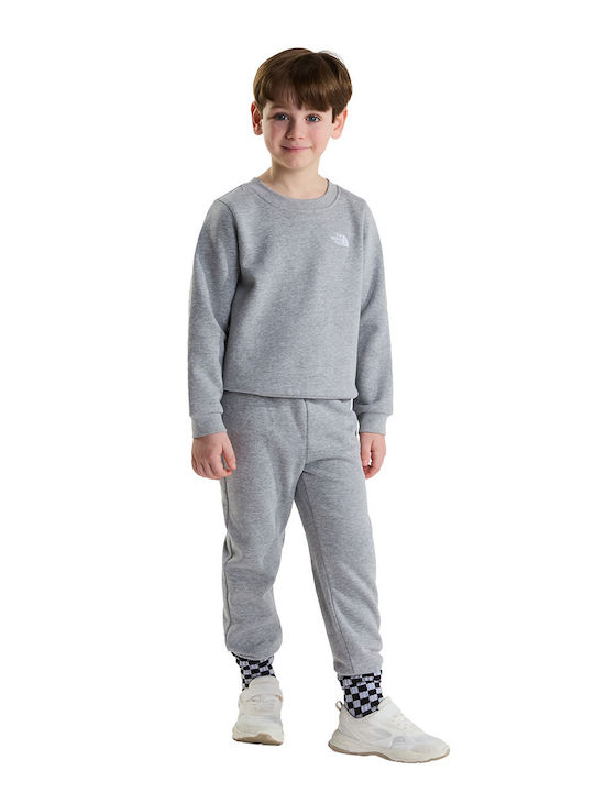 Simple Kids Sweatpants Set Grey