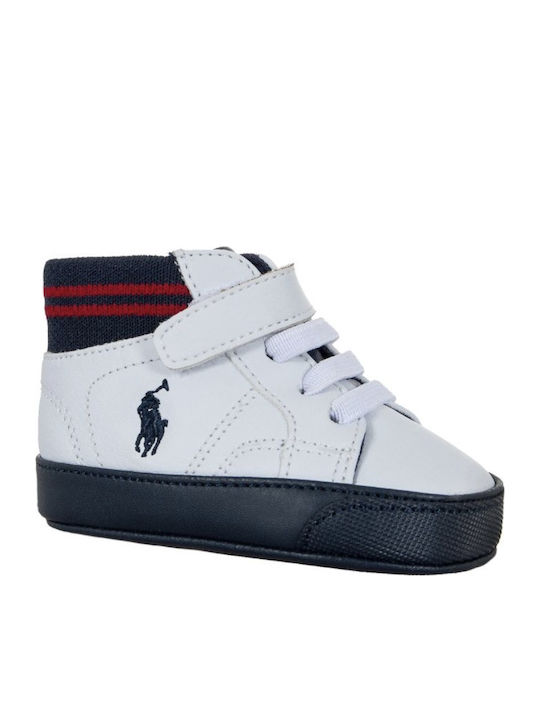 Ralph Lauren Baby Soft-Sole Boots White Polo