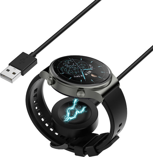Huawei Watch Gt 3 Pro Смарт часовник Магнитен кабел за зареждане Дължина 1m Split Version Черен
