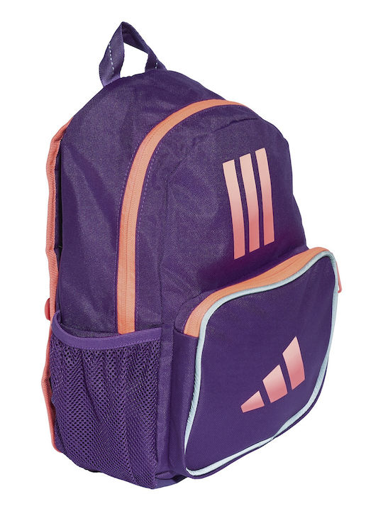 adidas Elementary School Backpack with Water Bottle Holder Purple