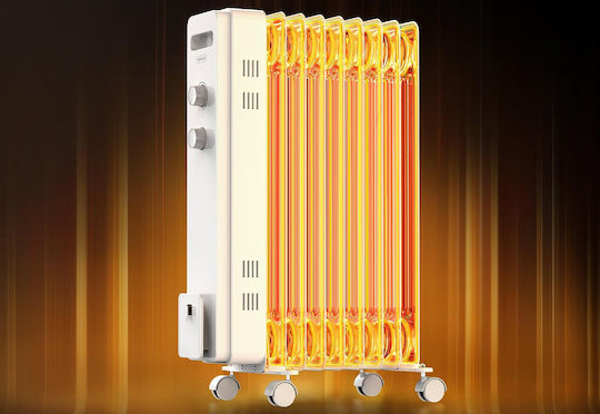Resteq Oil Filled Radiator with 9 Slices 2000W
