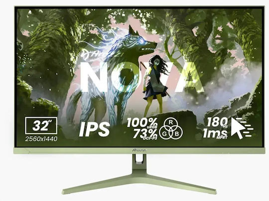 Arozzi Nova IPS Gaming Monitor 27" QHD 2560x1440 260Hz Cu Timp de Răspuns 1ms GTG Verde