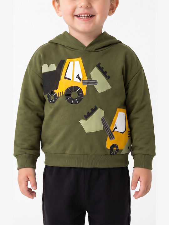Kids Tracksuits With Khaki Top