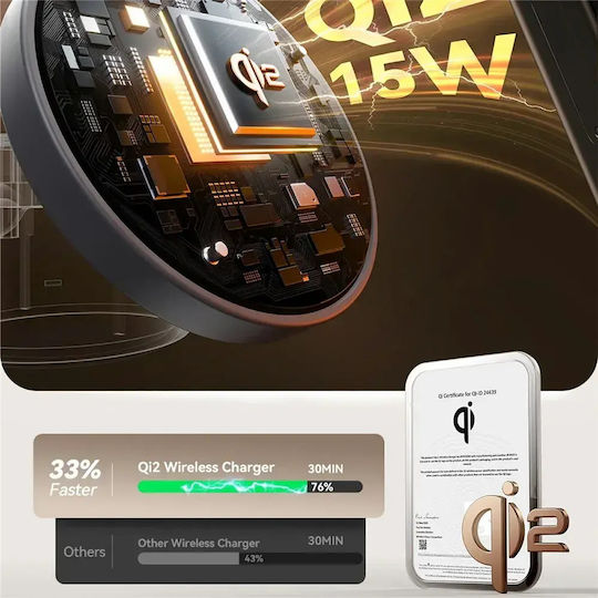 SiiPro Qi2 Wireless Charger 25W Schwarz (SW-47B)