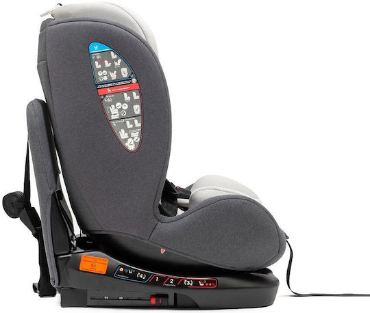 Juju Total 360 I-Size Kindersitz Auto mit ISOfix Graues