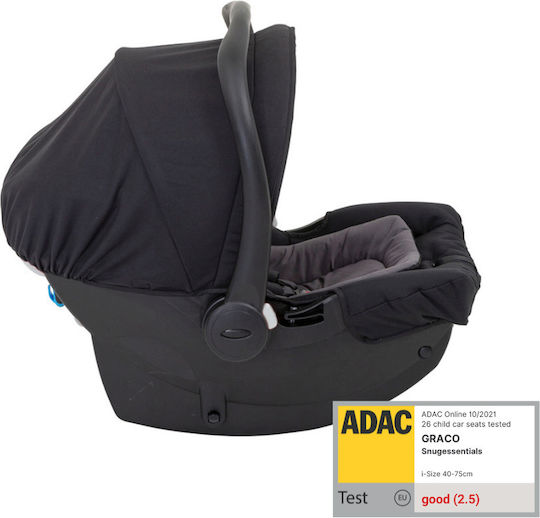 Graco Snugessentials Καθισματάκι Αυτοκινήτου i-Size με Isofix Μαύρο 0-13 kg