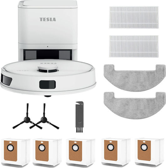 Tesla Electronics Robostar IQ660 Plus Robot Vacuum Cleaner with Laser Mapping & 13000Pa Suction White
