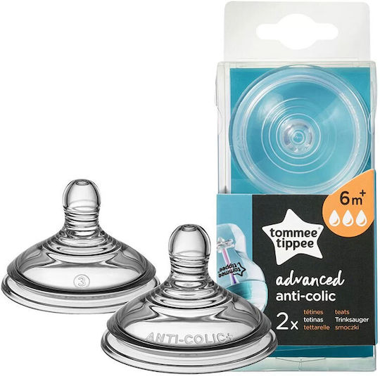 Tommee Tippee Tetine din Silicon de Flux Rapid pentru 6+ luni 2buc