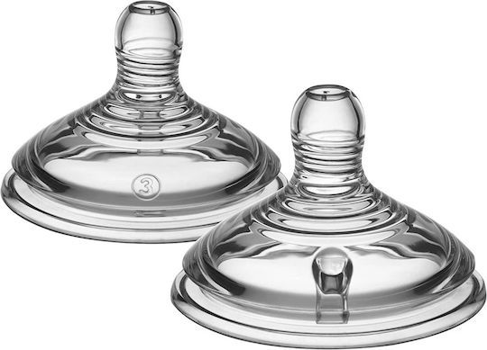 Tommee Tippee Closer To Nature Tetine din Silicon de Flux Rapid pentru 6+ luni 2buc