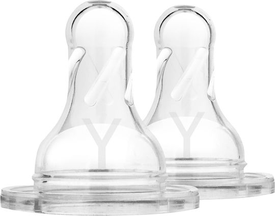 Dr. Brown's Silicone Fast Flow Bottle Teats for 9+ Months 2 Pieces