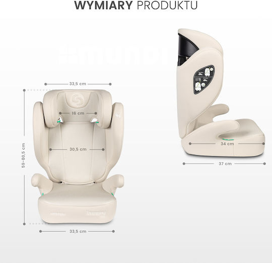 Caretero Breezy Столче за кола i-Размер Сив 15-36 кг
