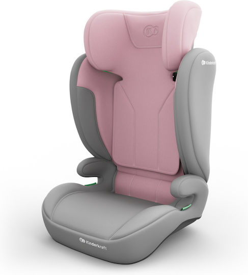 Kinderkraft I-Spark 2 Plus Столче за кола с висока облегалка i-Размер Розов