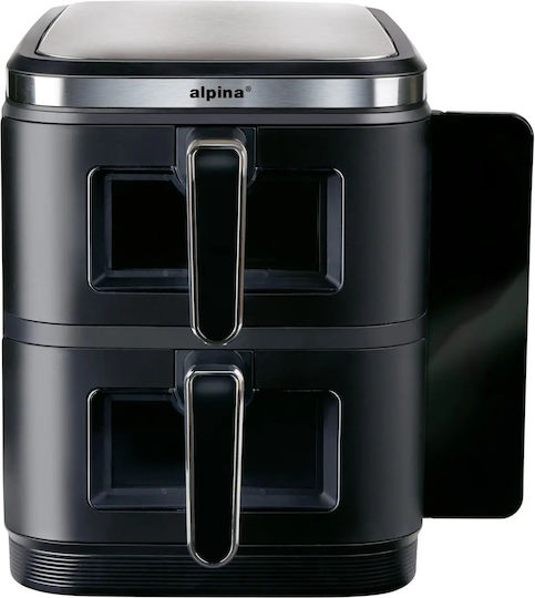Alpina Air Fryer with Double Removable Container 11l Black
