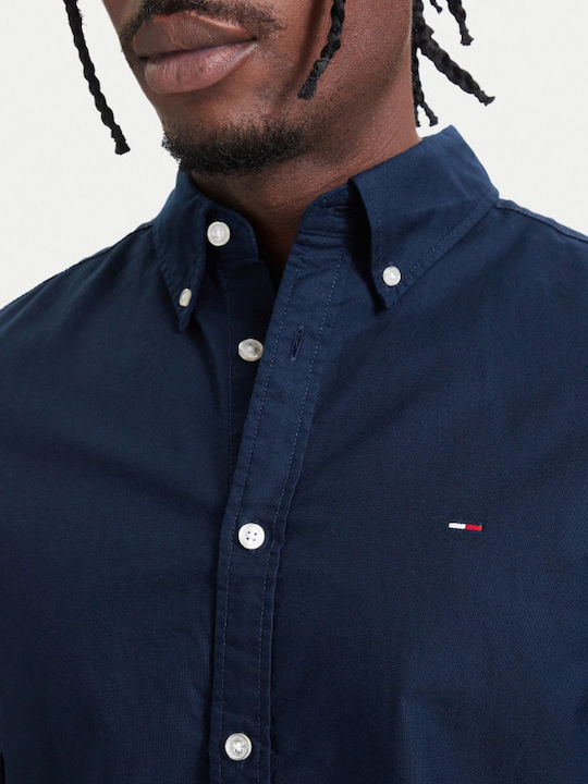 Long Sleeve Shirt in Regular Fit Dark Blue