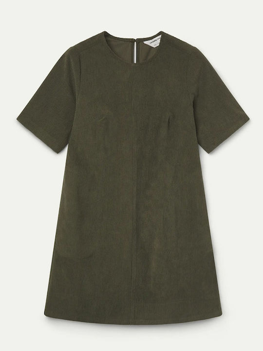 Rochie Mini T-shirt Verde închis