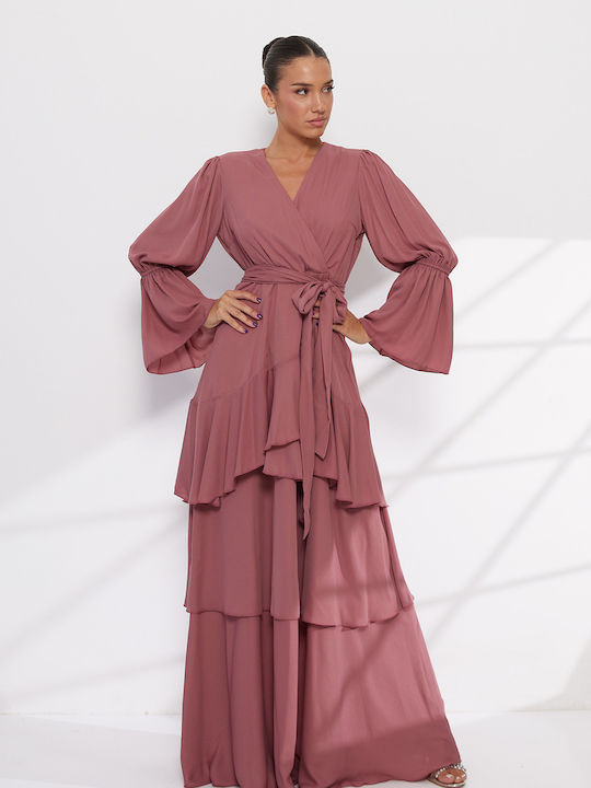 Rochie Maxi De Vară Pentru Nuntă / Botez Roz