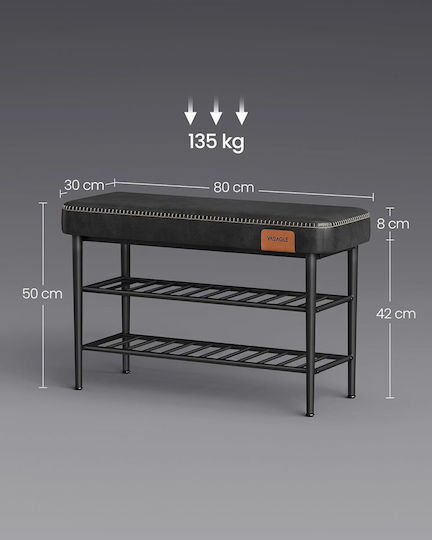 Mobilier Hol cu Suport pentru Pantofi și Bancă 80x30x50εκ.